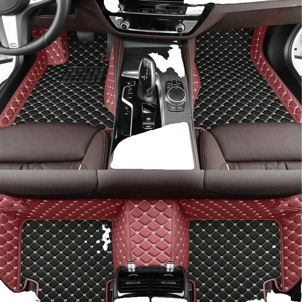 Tapis auto de luxe pour conduite à droite - Ensemble de 3 tapis noirs