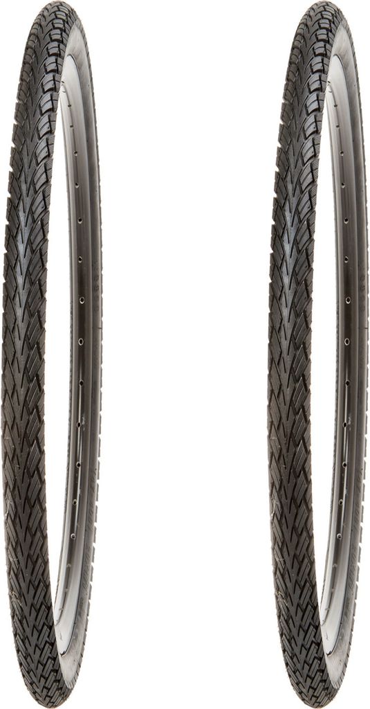 2 Stk. 28 Zoll Fahrradreifen 700x45c | 47-622 | 28x1.75 | 27 TPI, schwarz
