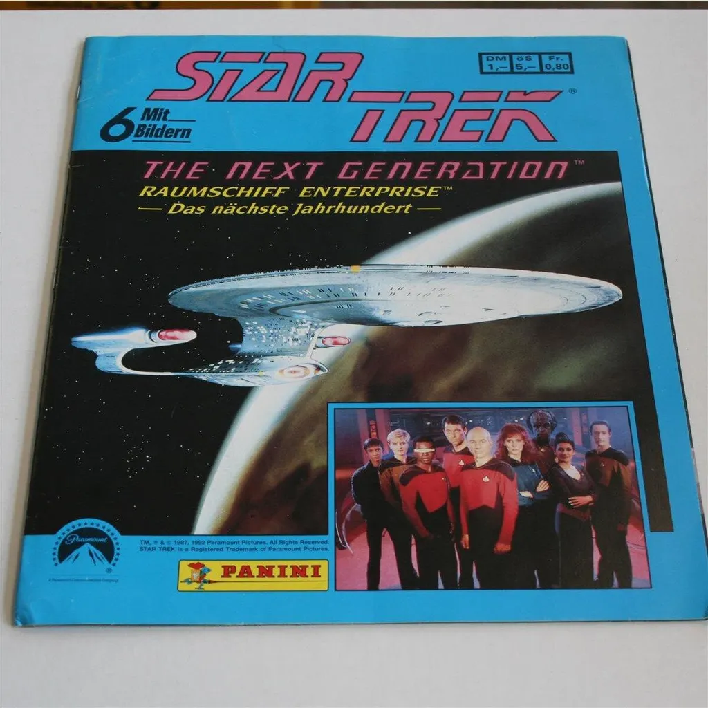 Album de Vignettes Star Trek La Nouvelle Génération Occasion Vintage