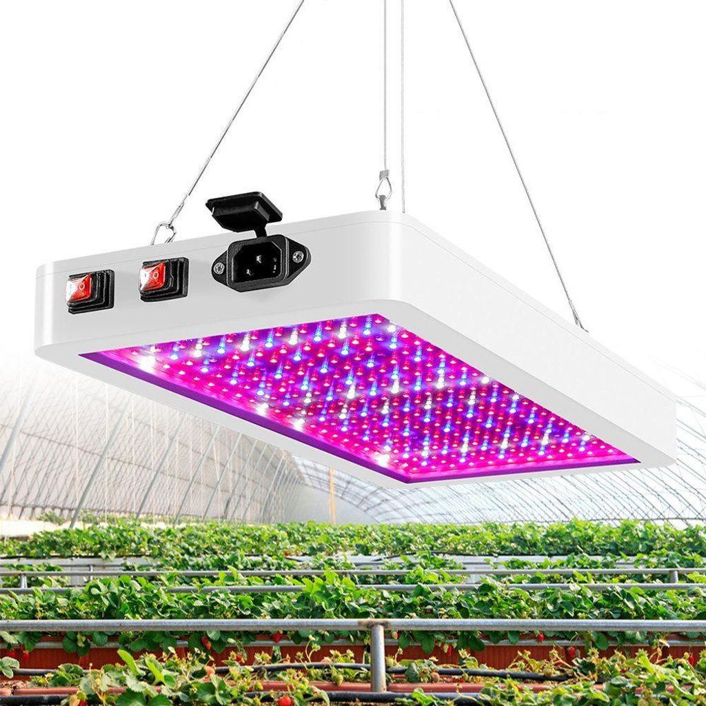 LED Pflanzenlicht 2000W, Vollspektrum, Dual Switch VEG/BLOOM, wasserdicht IP65, Indoor Grow Light