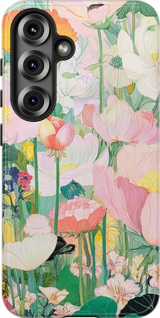Zarter Pastellblüten-Garten – Hülle Kompatibel mit Galaxy S25