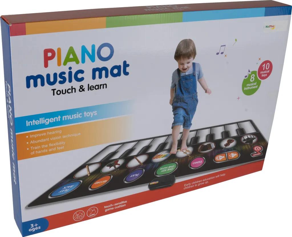 Tapis Musical Interactif MalPlay avec Clavier Multi-Modes pour Petits 3+ - 7