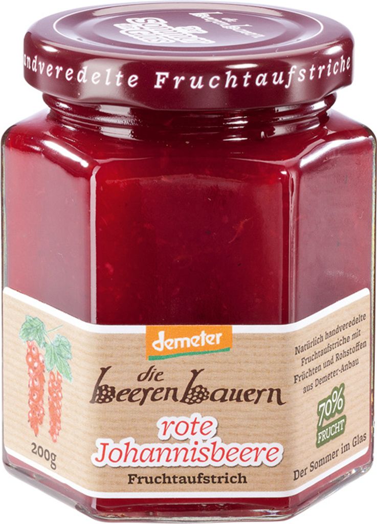 die beerenbauern - Roter Johannisbeer Fruchtaufstrich - Produktbild 