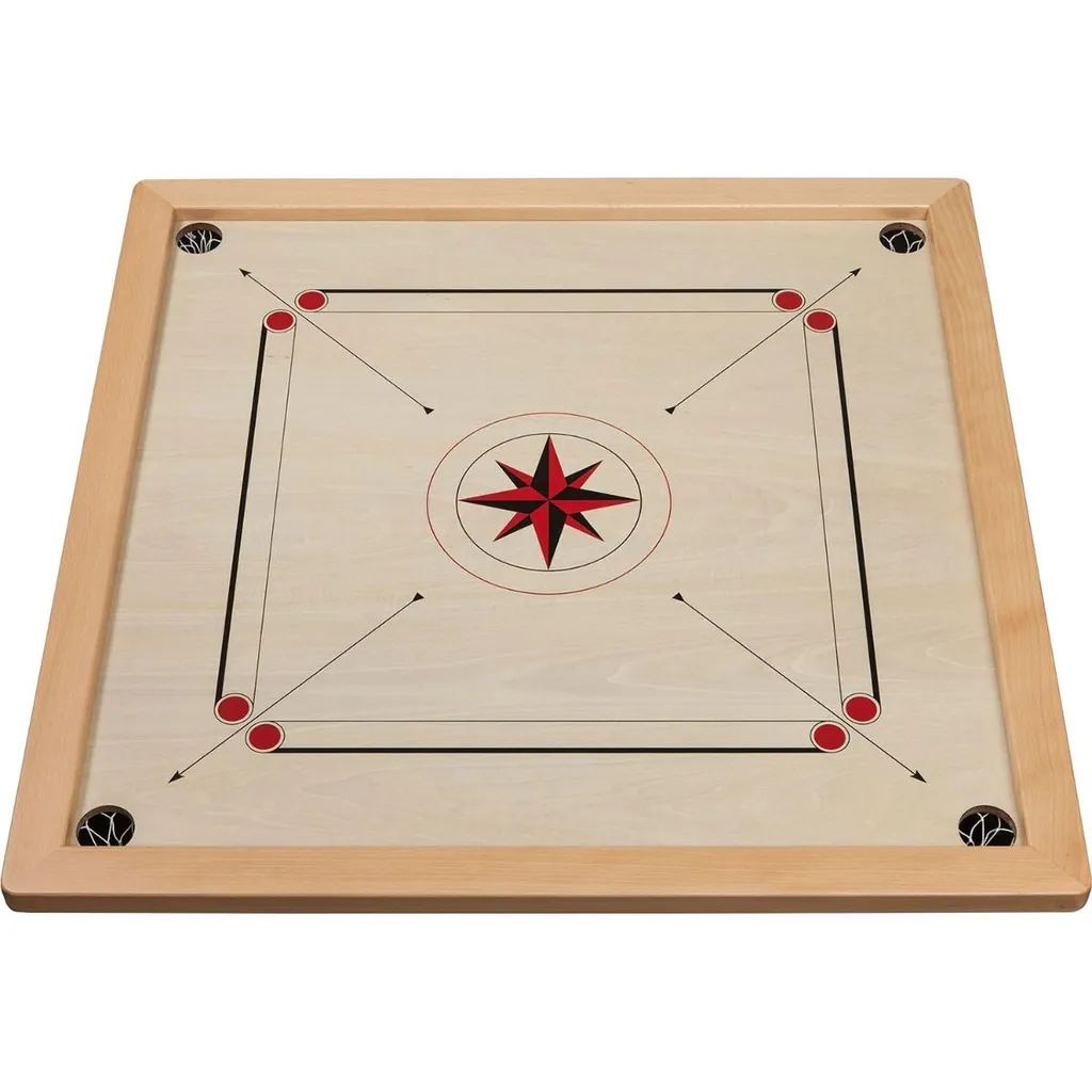 Carrom Aulne 82x82 cm - Plateau sans Déformation pour Glisse Fluide
