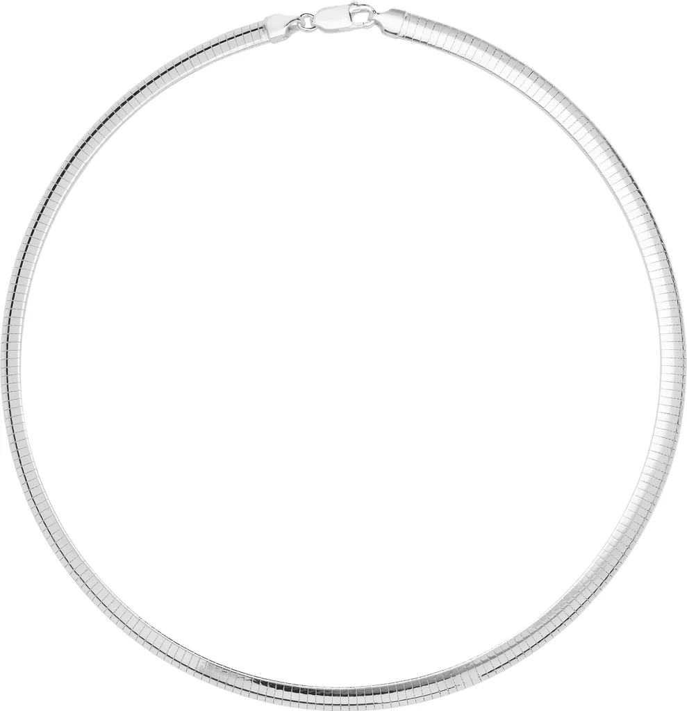 Collier Omega Argent 925 - Ne s'emmêle pas, Maille 5mm de 26 Grammes - 2
