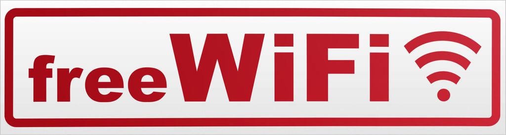 Kiwistar Free WiFi Magnetschild Schild magnetisch - 45cm Rot - reflektierend - Magnetfolie für Auto PKW Kfz