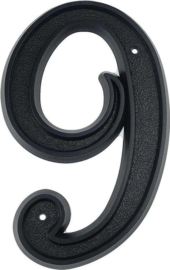 Numéro de maison 139 mm haute visibilité pour façade et entrée