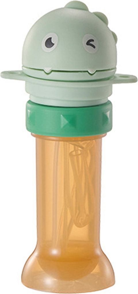 Dinosaurier-Strohhalm, Anti-Ersticken, Baby, Kinder, universeller Flaschenverschluss-Strohhalm mit Umwandlungskopf, BPA-freies Silikon, Dinosaurier...