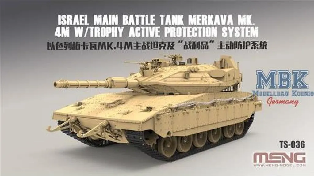 Char Merkava Mk.4M 1:35, réplique sans défaut d'assemblage avec Trophy - 2