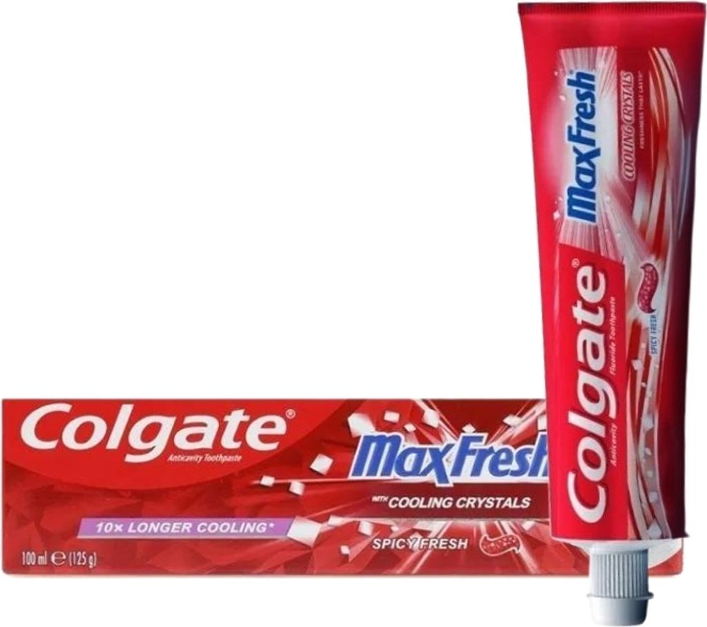 COLGATE MaxFresh + Cooling Crystal Spicy Fresh Zahnpasta Produktbild 