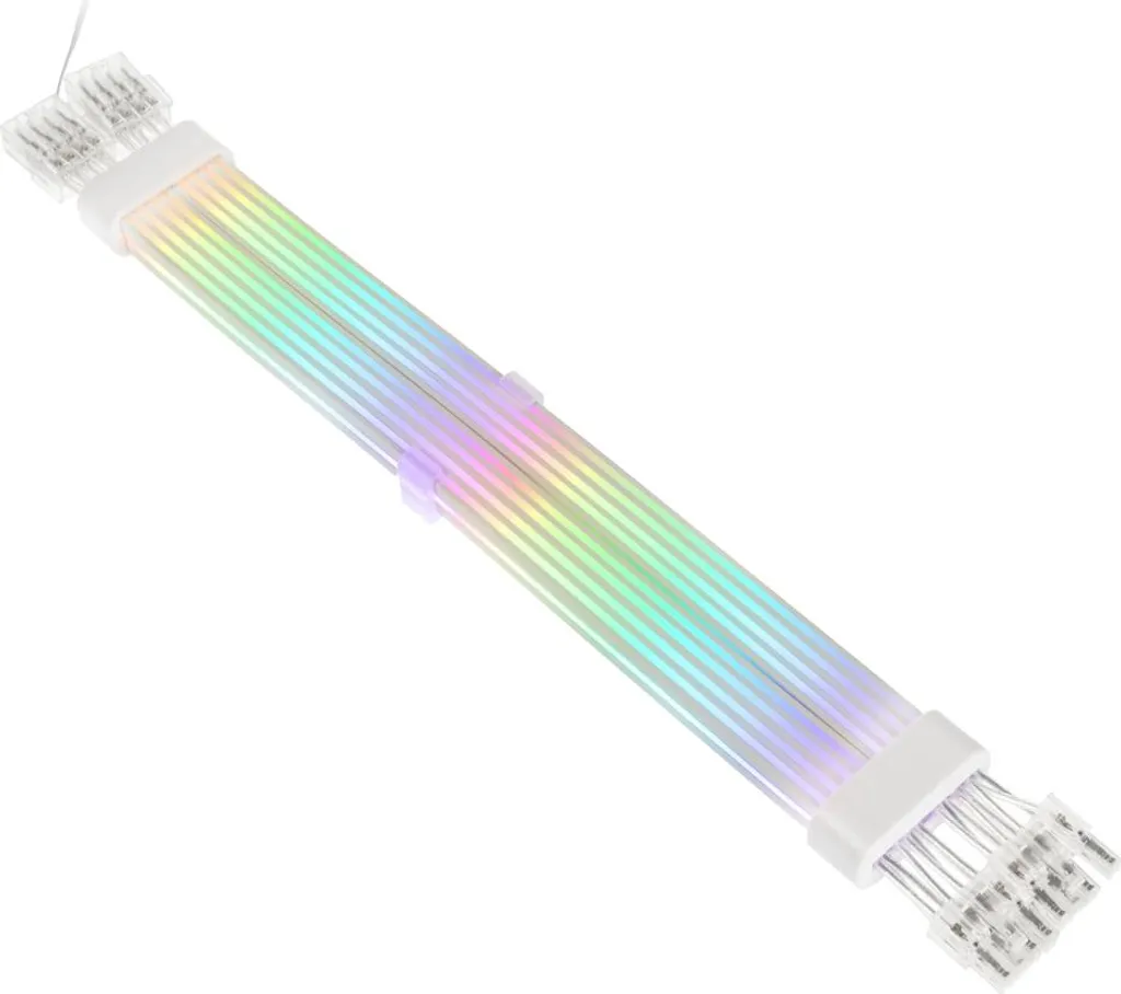 Rallonge Câble PCIe 8 Pins Kolink Umbra Radiant ARGB Blanc pour GPU