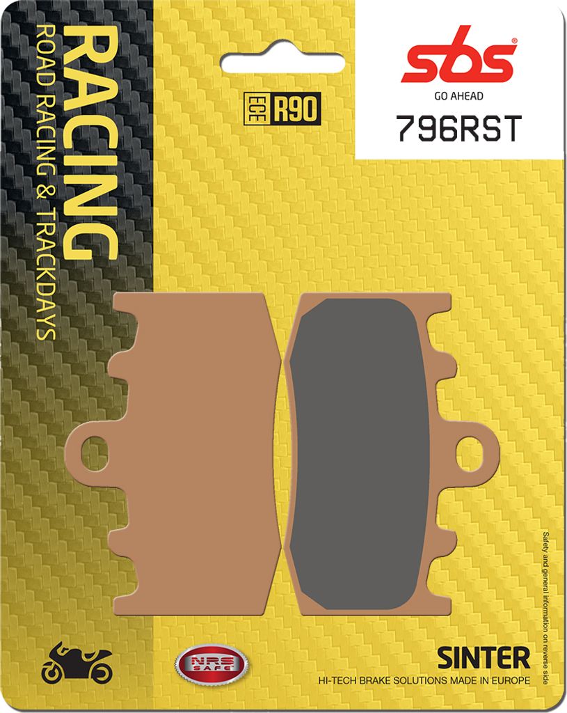 Bremsbeläge SBS 796RST Road Racing Sinter für BMW R GS Adventure RT 850 - 1300 ccm Bj. 2001 - 2015