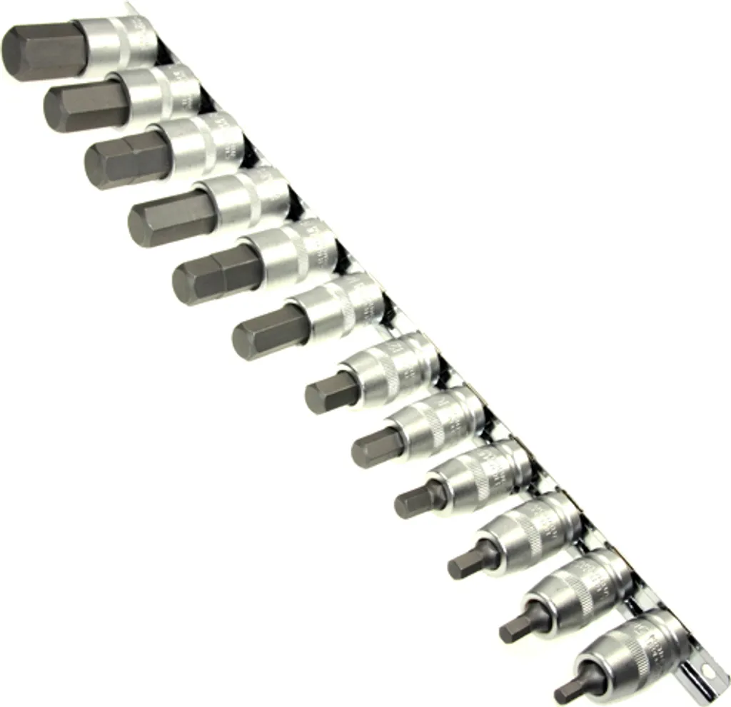 Jeu de douilles 1/2 pour clé à choc de 5-22mm avec support de maintien
