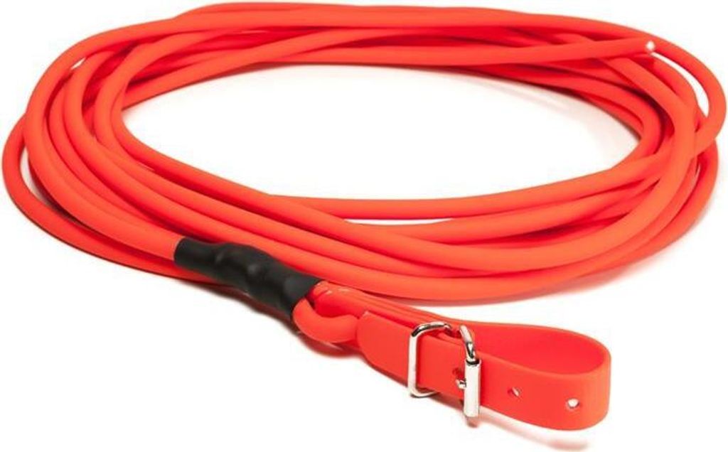 Mystique Biothane Schweissleine rund 8mm 12m neon orange