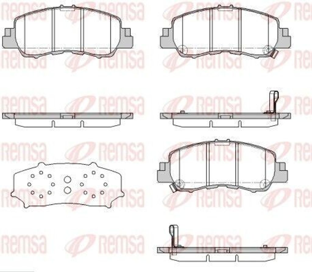 REMSA Bremsbeläge Satz Vorne Bremsklötze für MITSUBISHI Eclipse Cross (GK) 1881.02