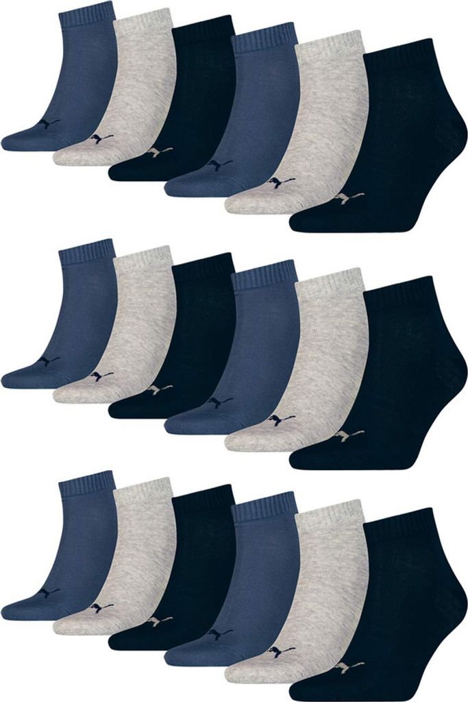 Puma quarter workout Socken - 3er Pack - navy mix - Größe Produktbild 