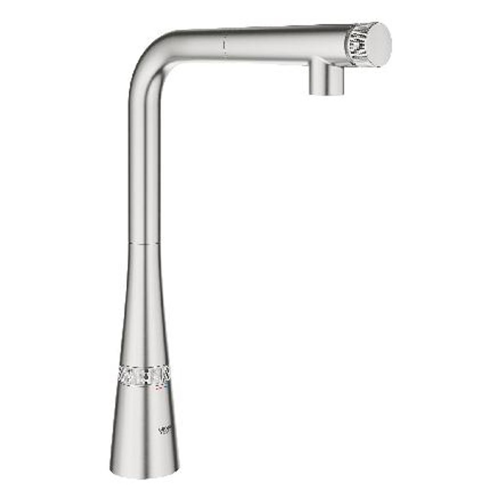 Grohe Zedra SmartControl Spültischbatterie, Ausladung 199mm, herausziehbar, MagneticDocking, schwenkbar, 31593DC2