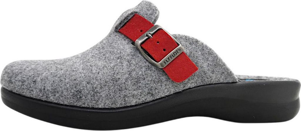 Fly Flot Damen Hausschuh Filz Pantoffel leicht mit Riemen Produktbild 