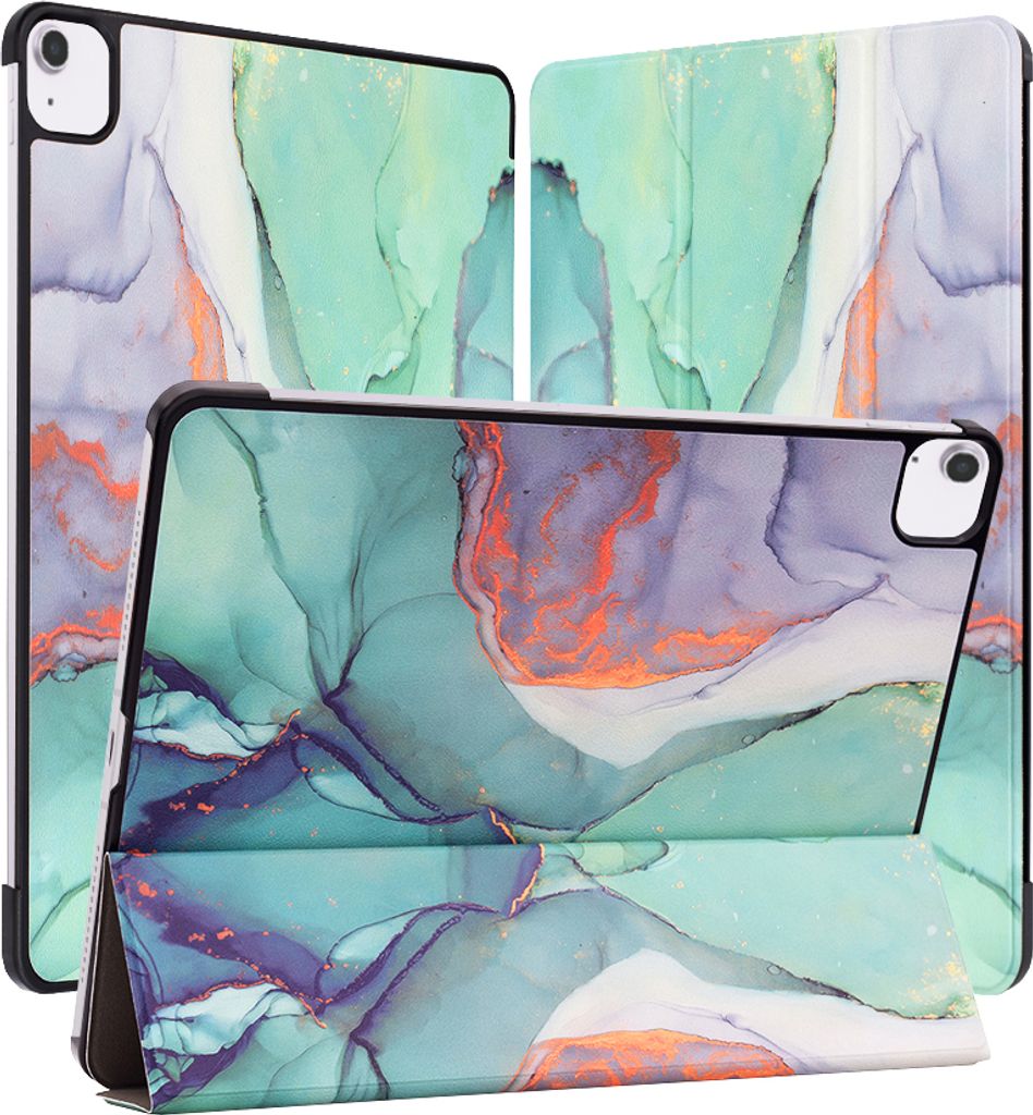Techsuit FoldPro Tablet-Hülle für Apple iPad Air 6 13 2024 - Grüne Zeit