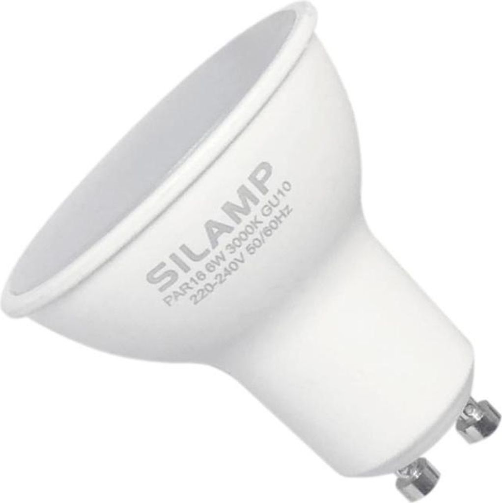 Ampulle LED GU10 6W 220V SMD2835 PAR16 10LED 100° - Blanc Froid 6000K - 8000K