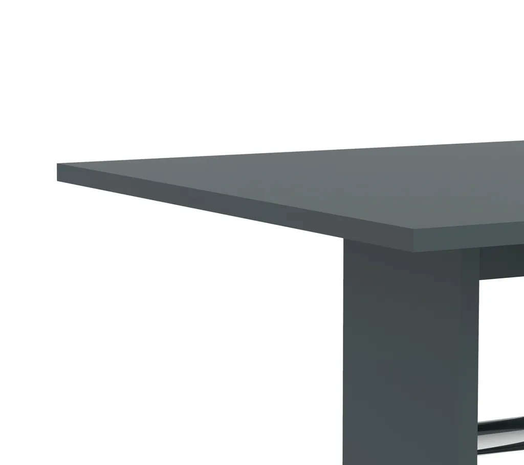 Table BEDIAS anthracite effet minéral - Table robuste et facile d'entretien