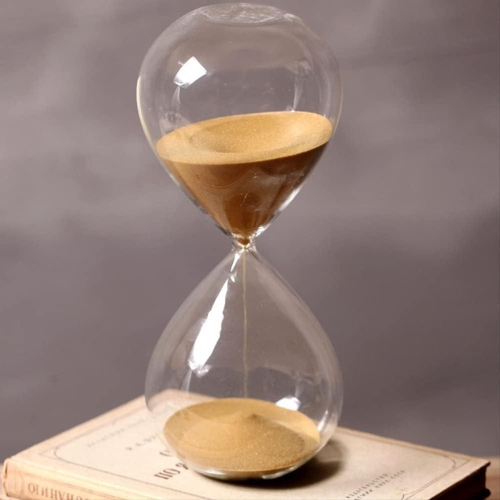 60-Minuten-Sanduhr aus Glas, Küchen-Sanduhr, 1-Stunden-Zeitmanagement-Tool, kreative Persönlichkeits-Sanduhr aus Glas, Dekorationen