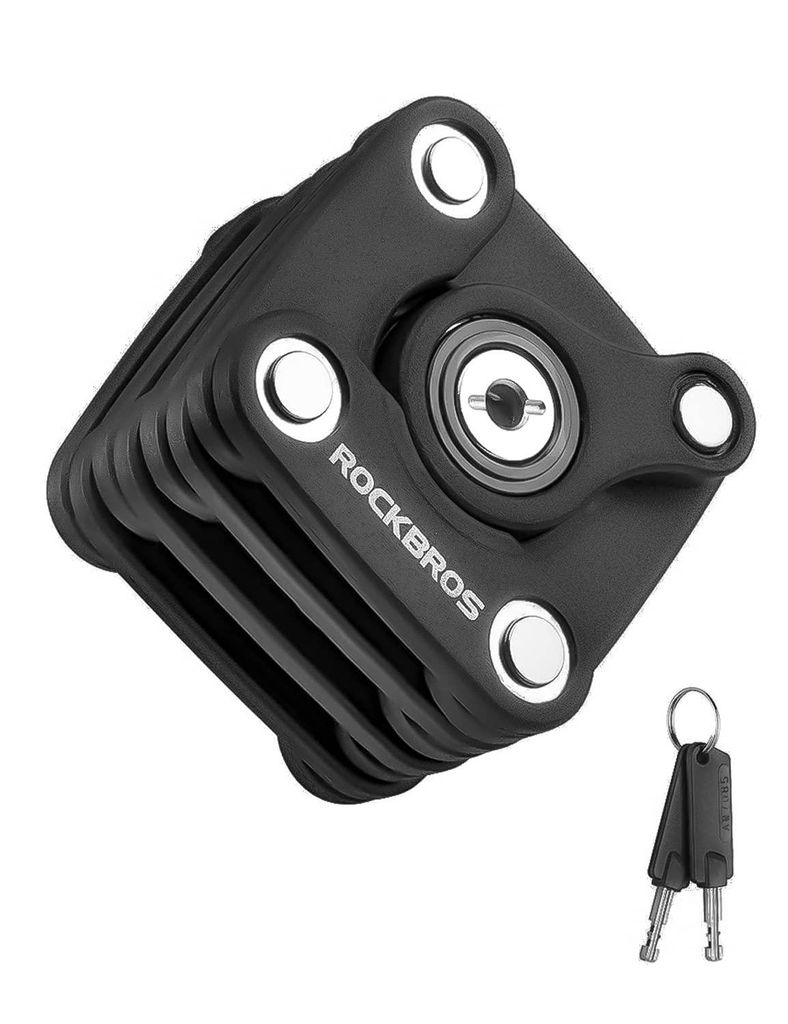 ROCKBROS Zámek na kolo s klíčem 70cm s držákem Skládací Obrázek produktu 