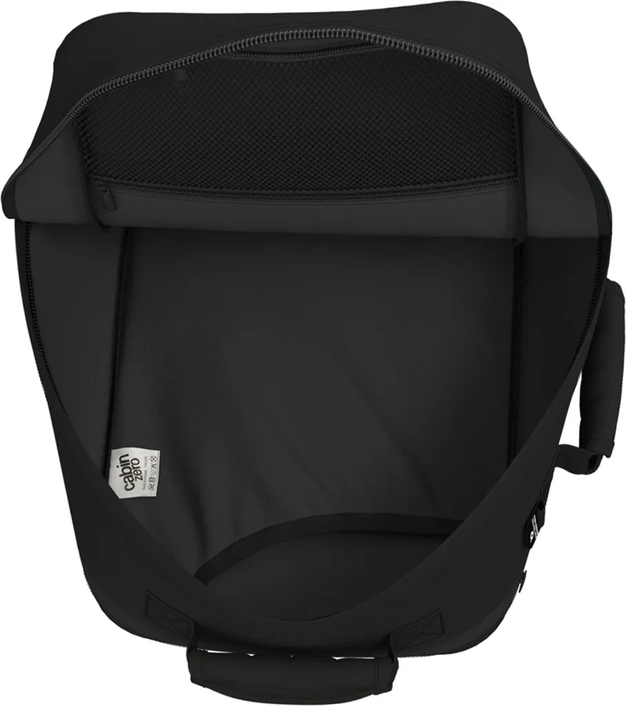 CabinZero Classic Tech 28L Absolu Noir - Sac à dos cabine avec compartiment PC