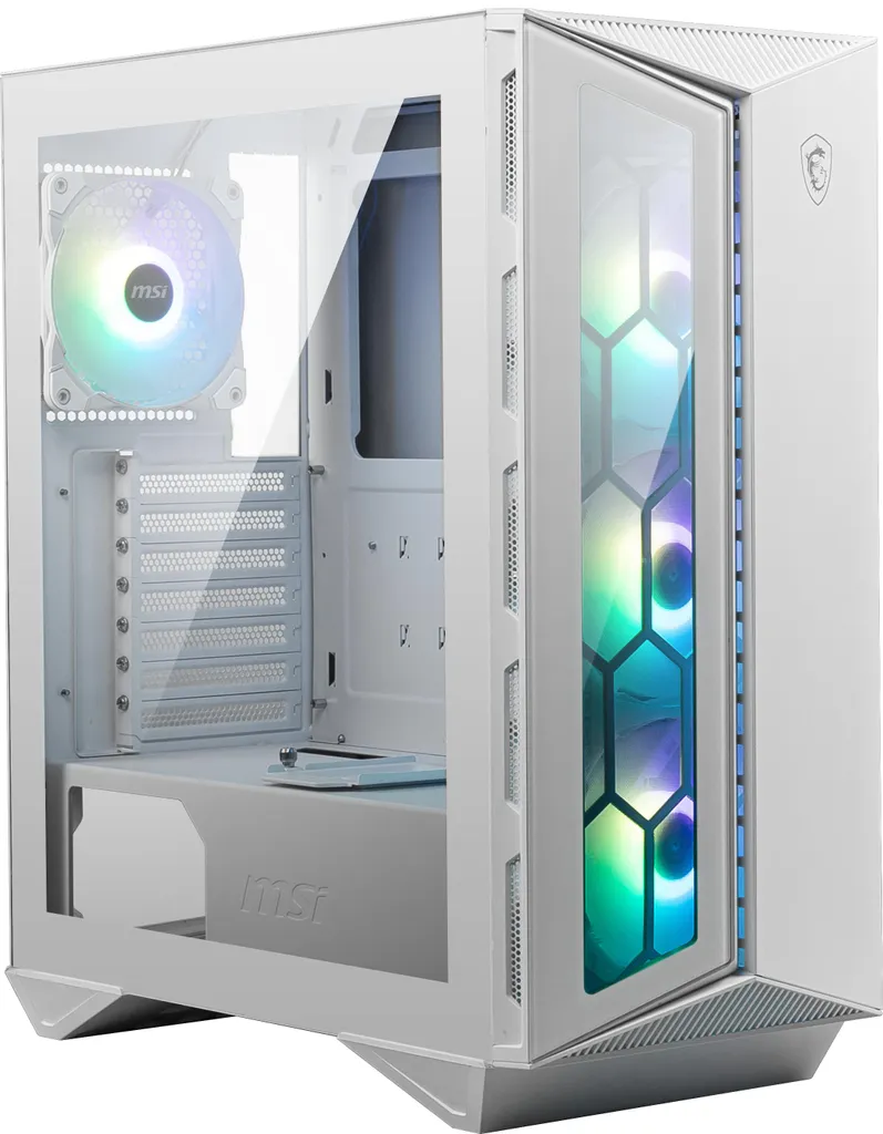 Boîtier MSI MPG GUNGNIR 110R WHITE avec Façade Verre Trempé et USB Type-C - 4
