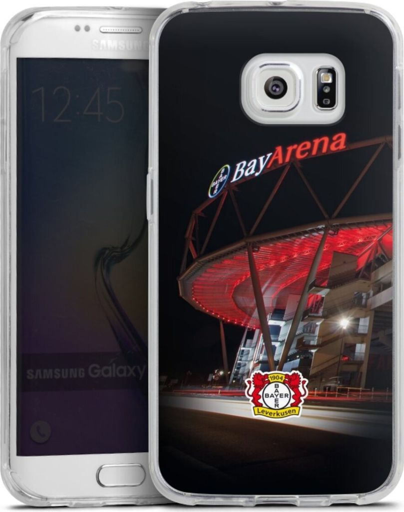 DeinDesign Handyhülle für Samsung Galaxy S6 Edge Silikon Hülle Case Smartphone Schutzhülle Bayer 04 Leverkusen Offizielles Lizenzprodukt Stadion