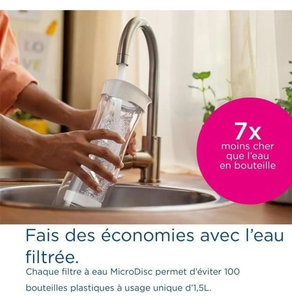 Carafe filtrante Brita Fill & Serve 1,3L Gris Foncé - Eau filtrée pure - 6