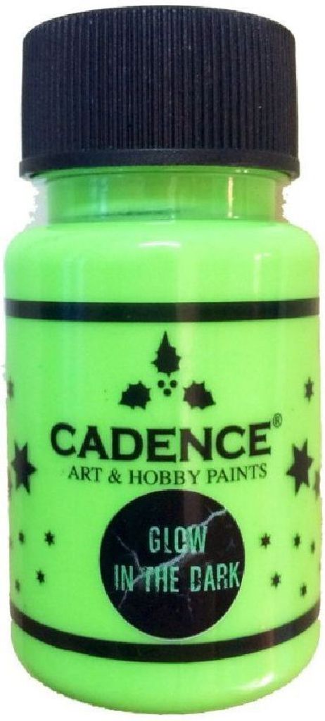 Cadence Glow in the Dark 50ml - Nachtleucht Farbe Dunkelgrün