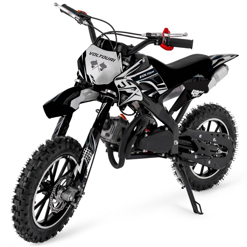 VOLTOURI CR49-BLACK Mini Cross 49cc Benzin Motorrad für Produktbild 