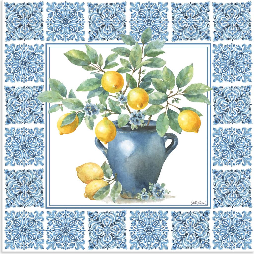 ARTland Wandbild Alu für Innen & Outdoor Le Citron VI Größe: 50x50 cm