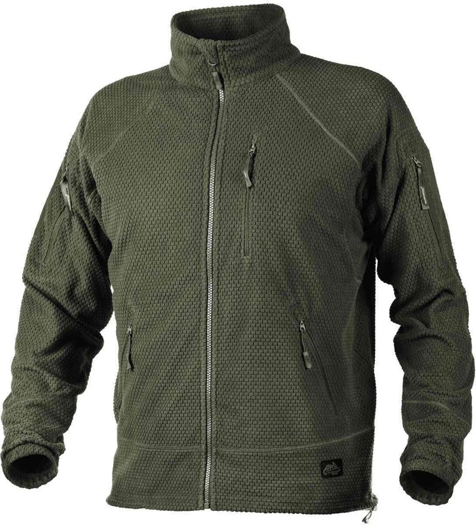 Helikon-Tex Herren Polar Bluse ALPHA TACTICAL Fleece Olive Green XXL