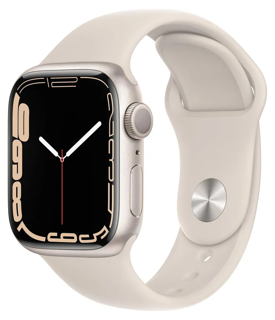 Montre Connectée Apple Watch S7 41mm Aluminium avec Bracelet Starlight