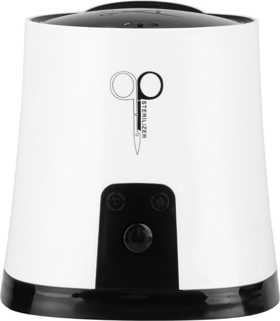 A white and black Kugelsterilisator PRO 100W on a white background.