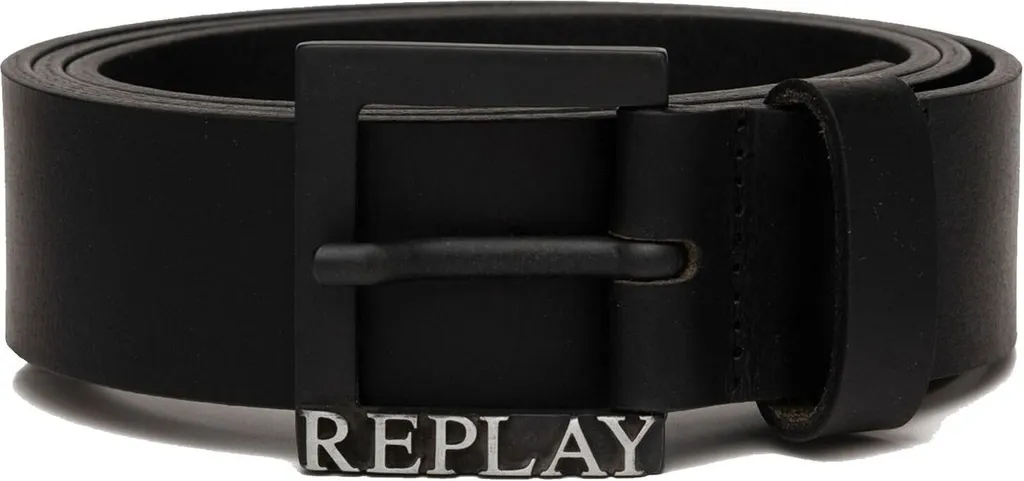 Cintura REPLAY W90 Black Nero - Pelle Morbida Uomo per Ogni Occasione