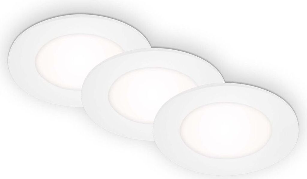 LED vstavané svietidlá Sada 3 vstavaných svietidiel 3W Obrázok produktu 