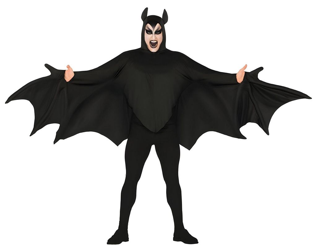 Fledermaus Kostüm mit XXL Flügeln Produktbild 