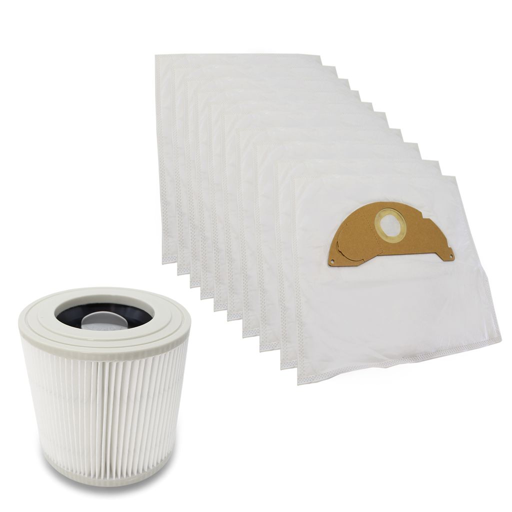 30 x stofzuigerzakken HEPA-filter geschikt voor Kärcher VC 5200