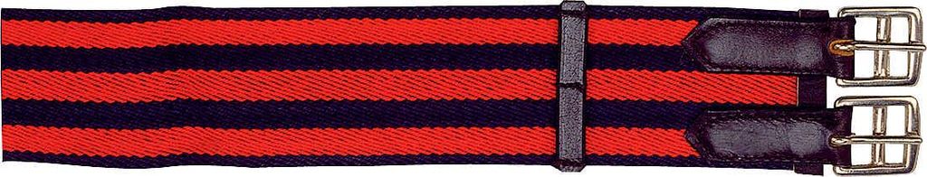 NORTON Sattelgurt aus zweifarbiger Baumwolle Büffellederverstärkung, Farbe:Uni, Größe: 30 cm