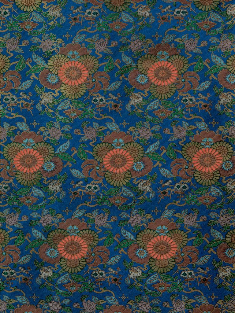Plakat 60x80cm Blauer Fächer, G.A. Audsley Vintage für das Wohnzimmer