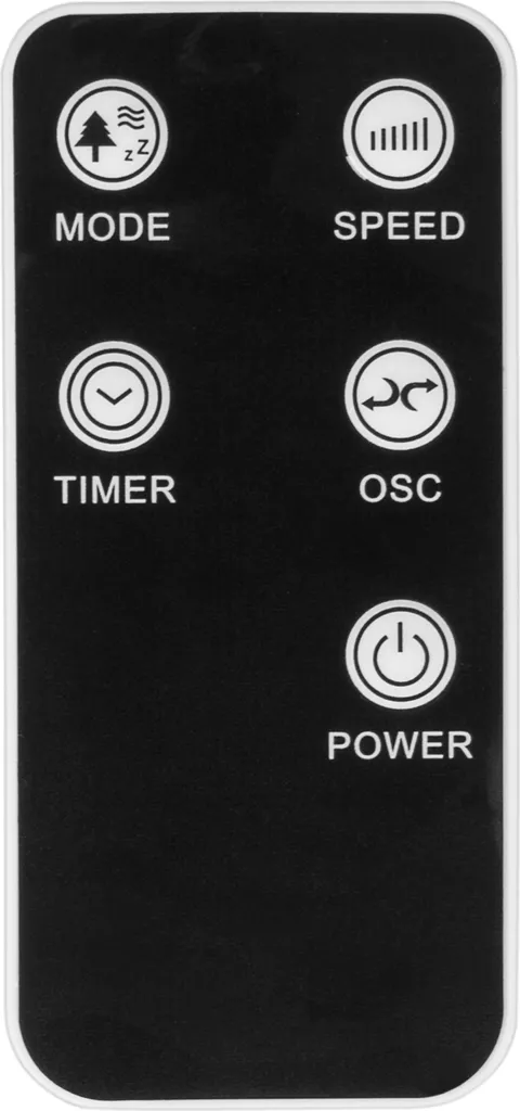 Ventilatore a Torre Tecvance Nero BASIC: Design Sottile 76cm - 3