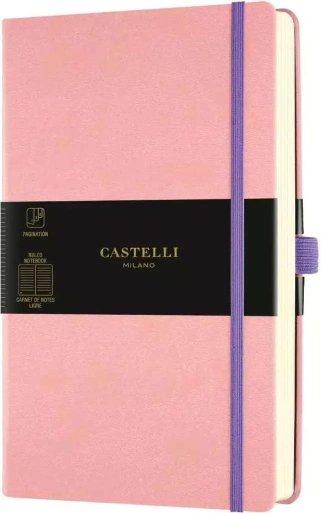 Carnet Castelli Aquarela Cipria 13x21cm à Lignes pour l'Écriture Fine