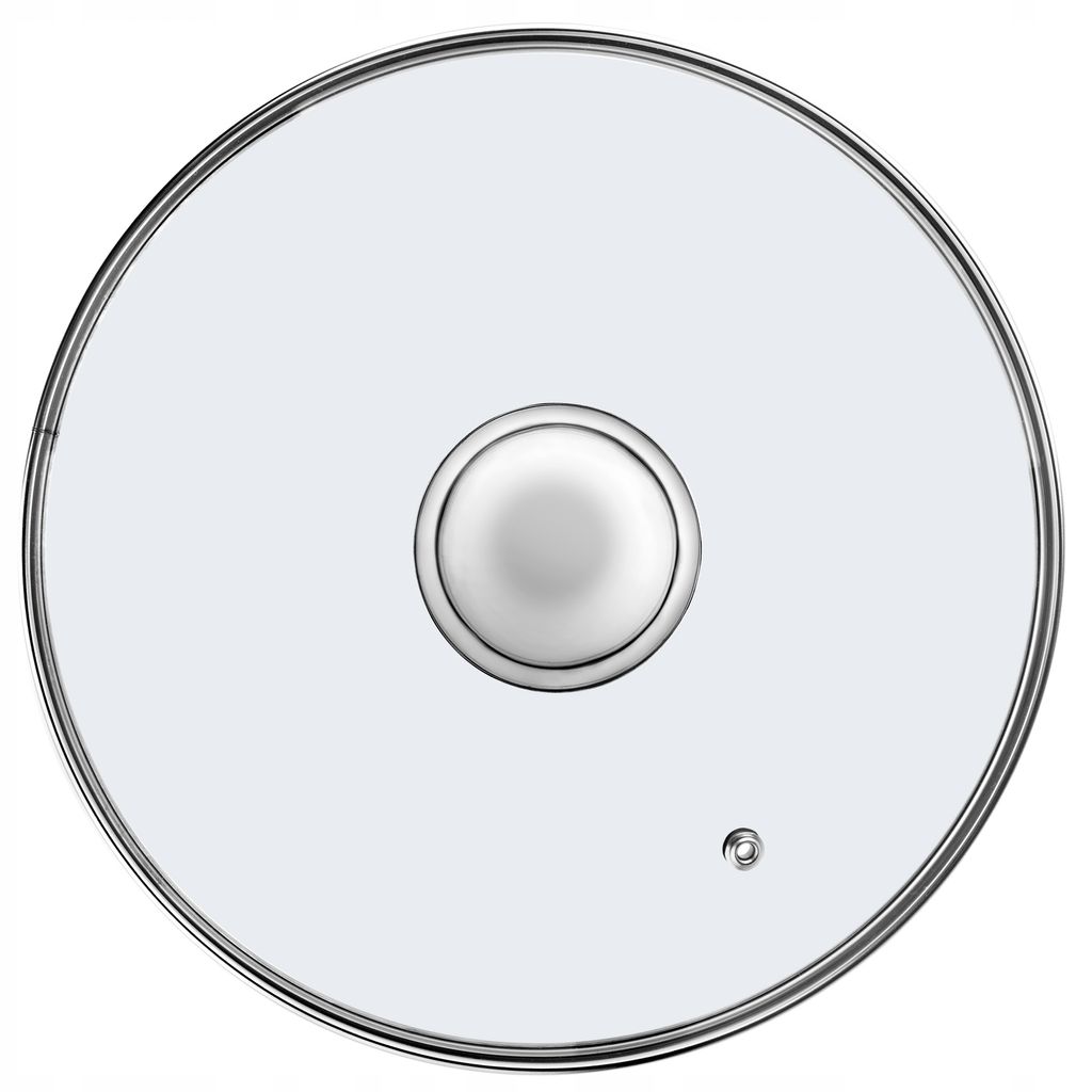 KADAX Glasdeckel mit Griff aus Metall "Finsta ", hitzebeständiger Deckel für Topf, 24 cm