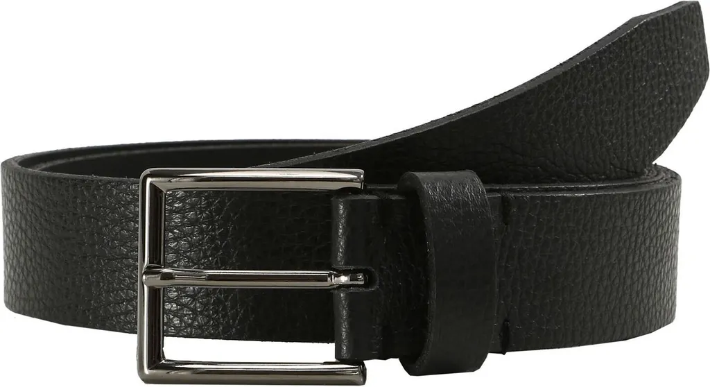 Cintura LLOYD Uomo Pelle Nera W80: Eleganza Classica in Vera Pelle