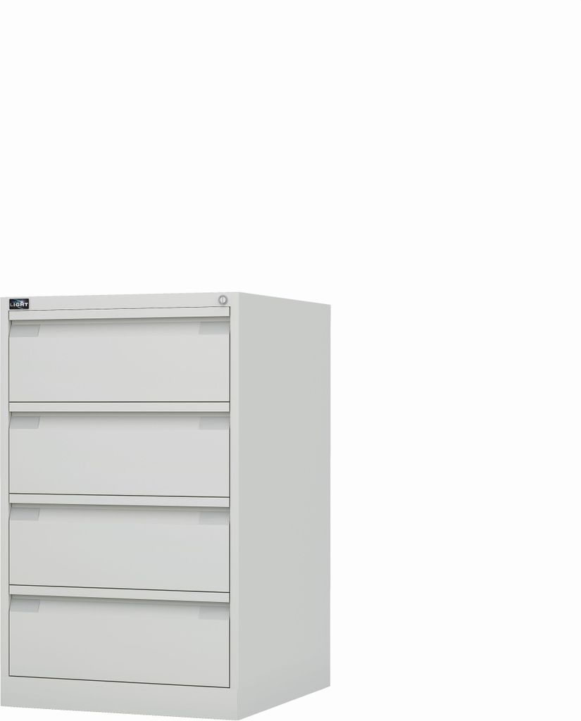 Karteischrank Eco 2 Bahnen A5 4 Schübe HxBxT 915x570x622mm reinweiß