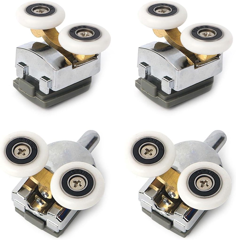 Satz mit 4 Ersatzrollen für 23/25 mm Metall-Schiebetüren für Duschen
