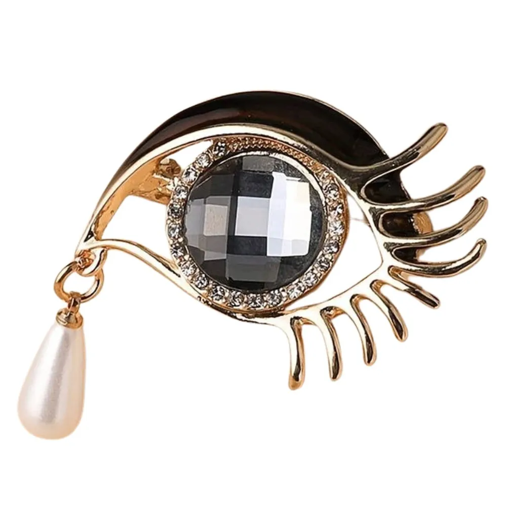 Offerta Spilla Camerazar Angel Eye Argento Perla e Zirconi - Top Quality - 10